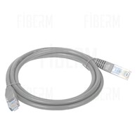 WIREX CAT5E UTP LSOH Bezpečný patch kabel 1m Šedý WPC-5-U-LS-1-GY
