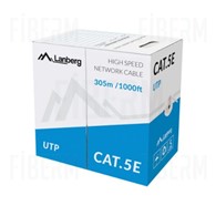 LANBERG CABLE LAN UTP CAT.5E 305M WIRE CU GRAY CPR + FLUKE PASSED
