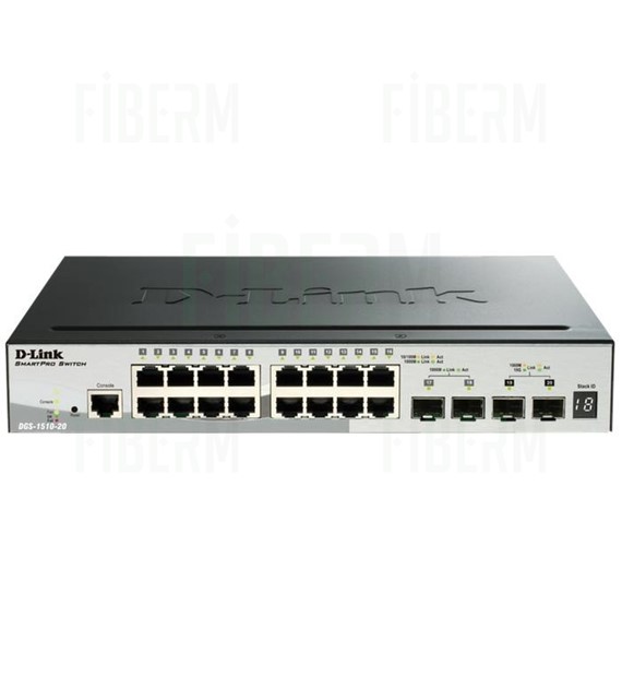 D-LINK DGS-1510-20 Switch Zarządzalny 16 x 10/100/1000 2 x SFP 2 x SFP+