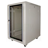 ipTIME 18U Stojanová skříň pro servery 600/800mm Šedá s skleněnými dveřmi