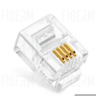 RJ-11 Plug with Wire, Pack of 100