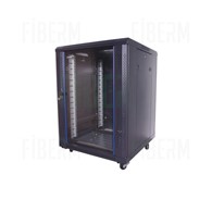 ipTIME Standing 19` Rack Cabinet 15U 600mm Black Glass Door